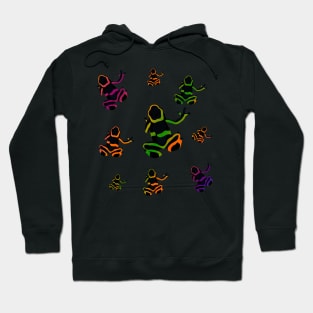 frog colourful Hoodie